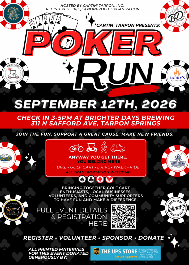 Cartin' Tarpon Charity Poker Run Returns Sept. 12